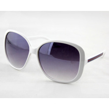 Óculos de sol para mulheres de moda com lente de gradiente e moldura grande (14211)